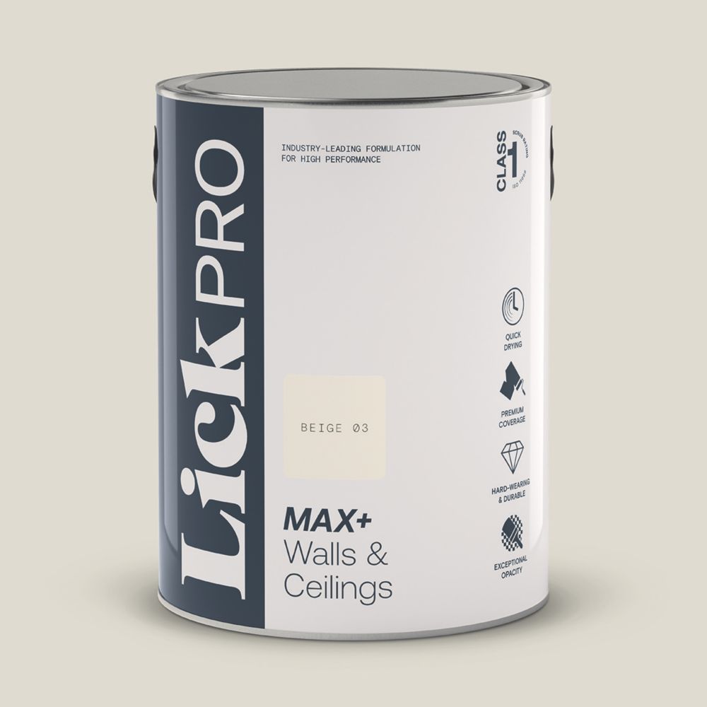 Image of LickPro Eggshell Beige 03 Emulsion Paint 5Ltr 