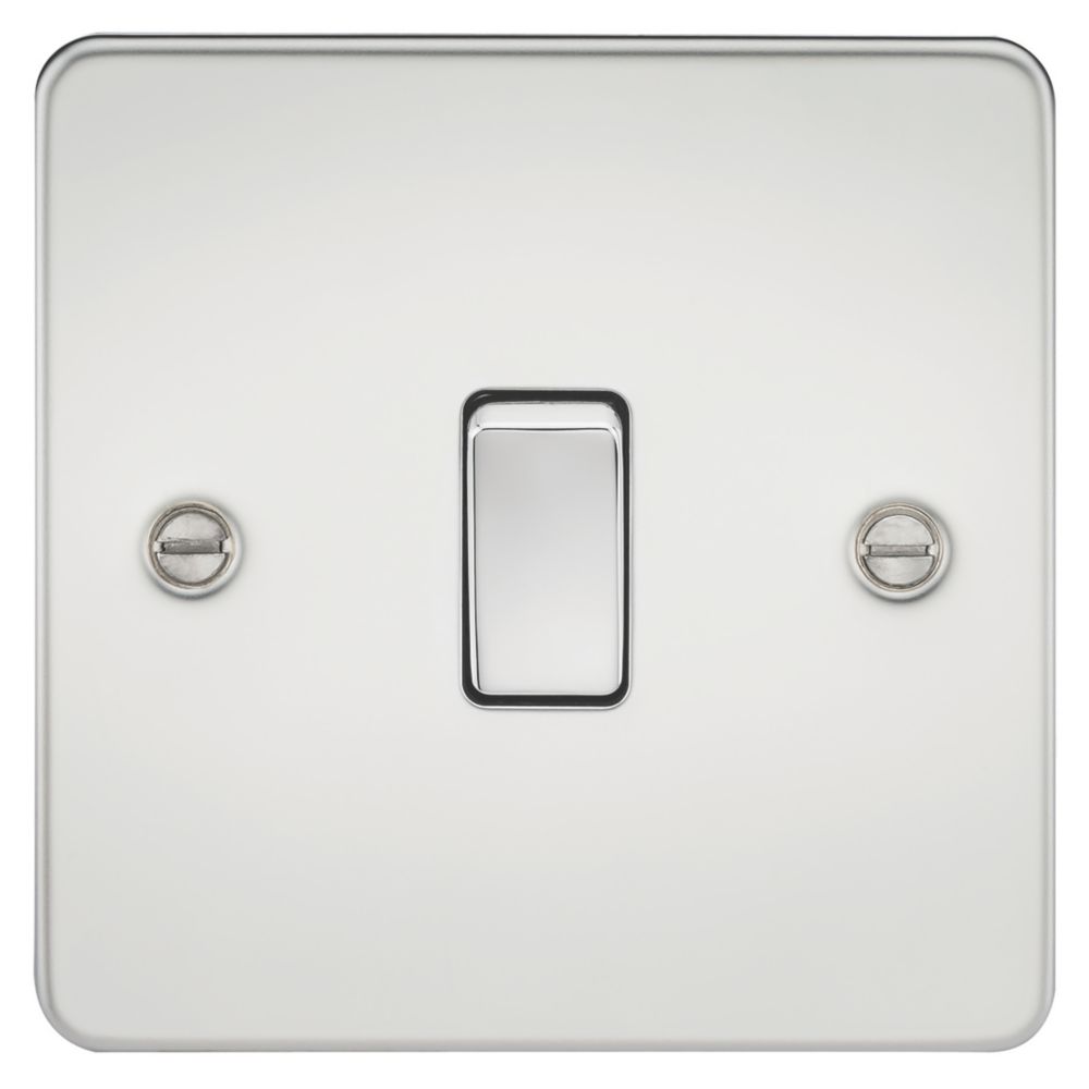 Image of Knightsbridge 20A 1-Gang DP Control Switch Polished Chrome 