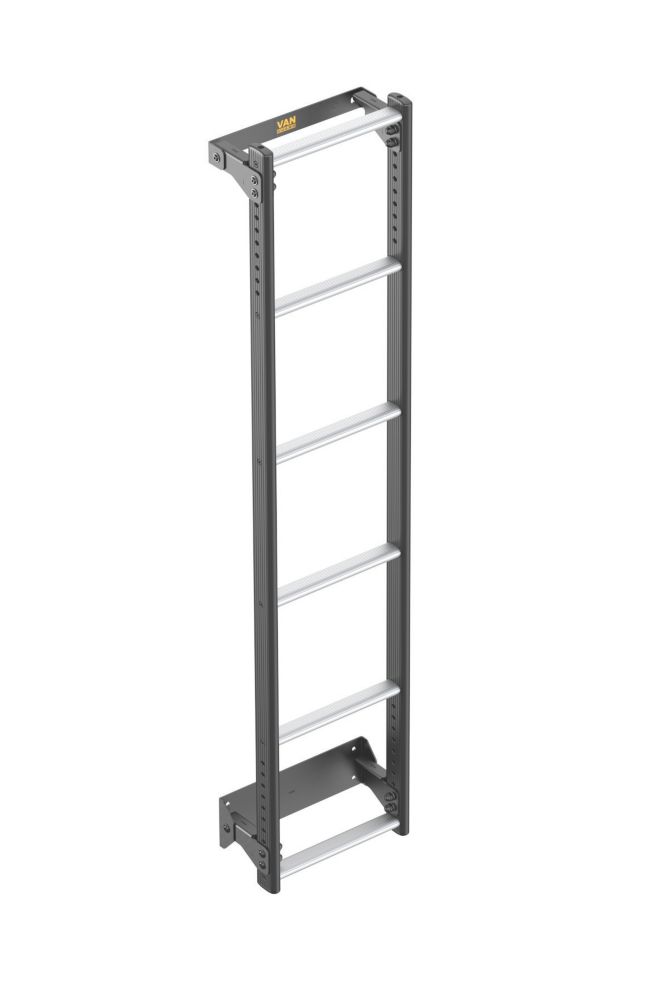 Image of Van Guard VGL6-07 Nissan Interstar 2022 on 6-Treads ULTI Ladder Rear Door Ladder for H1 1560mm 