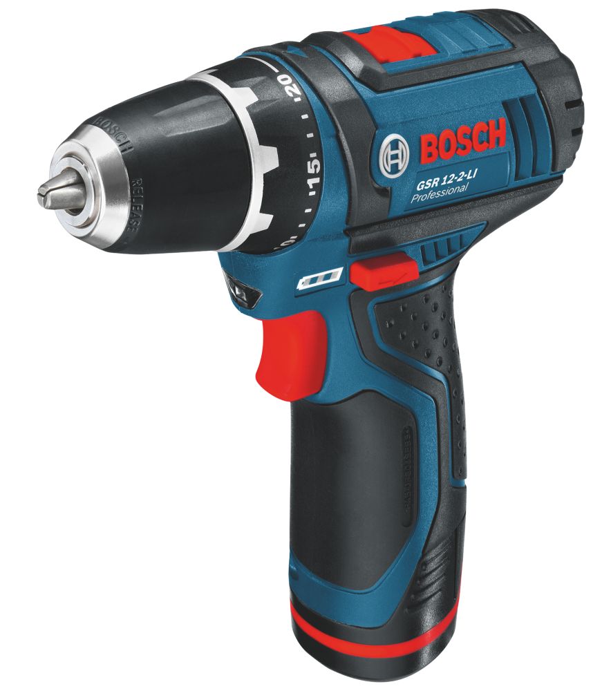 Image of Bosch GSR12V-15 12V 2 x 2.0Ah Li-Ion Coolpack Cordless Drill Driver 