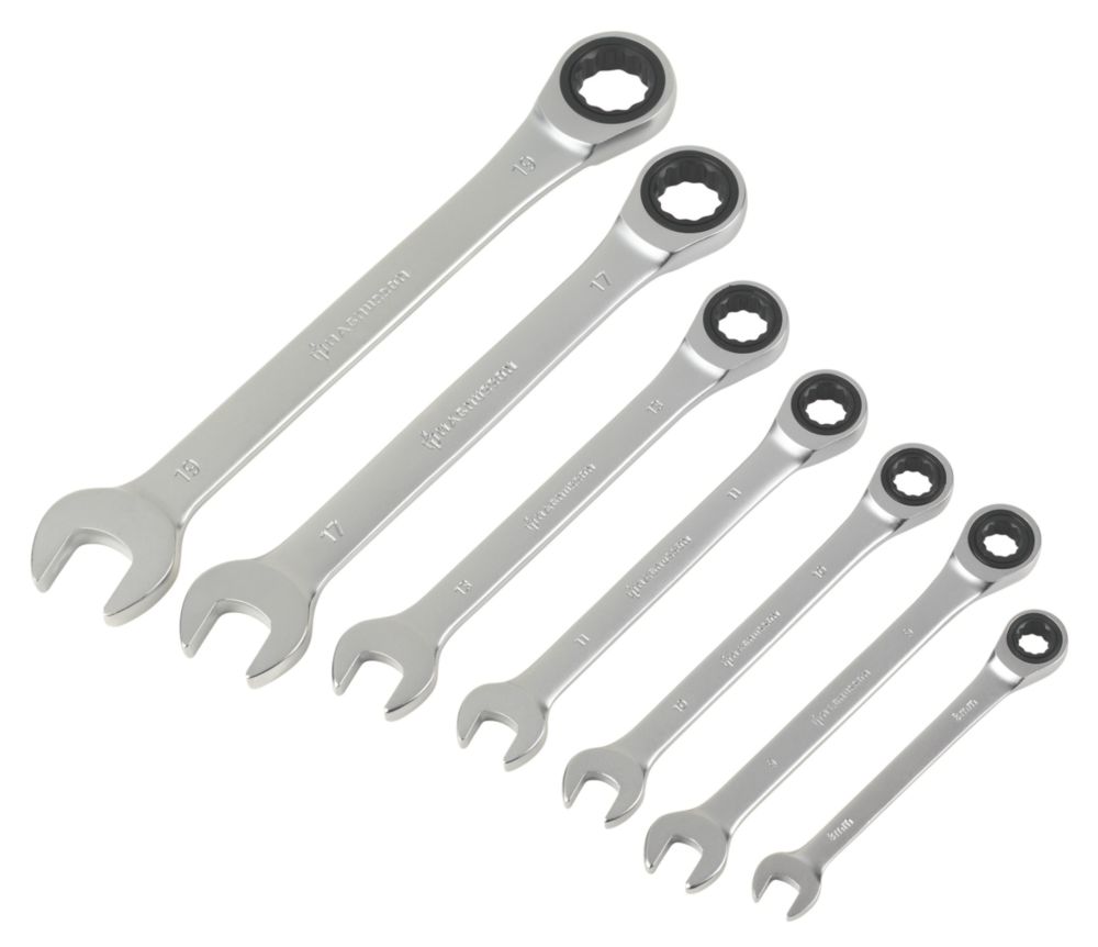 Image of Magnusson W018-5 Ratchet Spanner Set 7 Pieces 