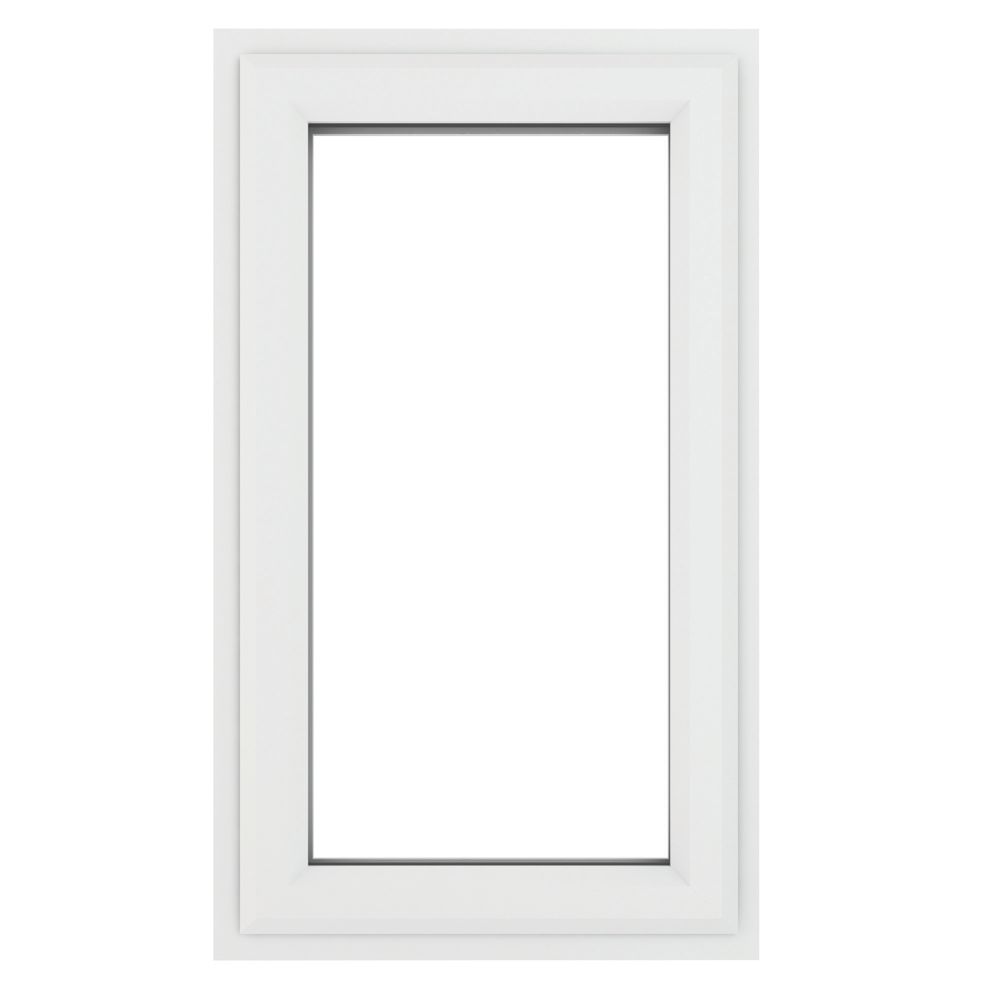 Image of Crystal Right-Hand Opening Clear Double-Glazed Casement White uPVC Window 610mm x 1190mm 