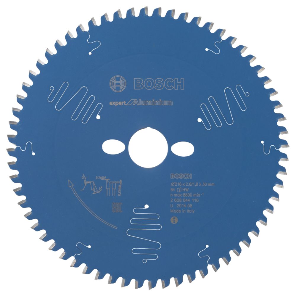 Image of Bosch Expert Aluminium Circular Saw Blade 216mm x 30mm 64T 