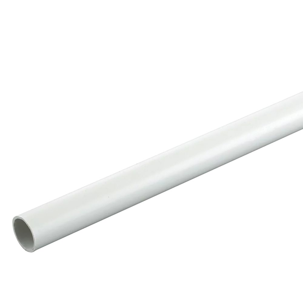 Image of Deta TTE Round uPVC White Conduit 20mm x 3m 