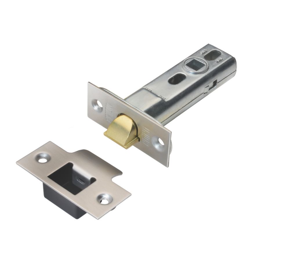 Image of Union Polished Brass & Stainless Steel Heavy Duty Tubular Mortice Latch 82mm Case - 57mm Backset 