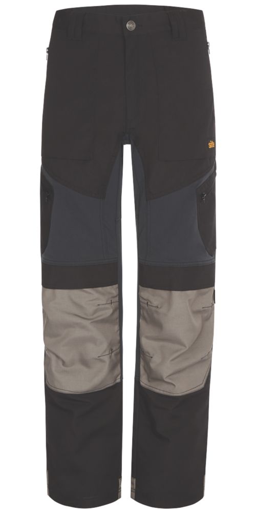 Image of Site Ridgeback Trousers Black & Grey 30" W 32" L 