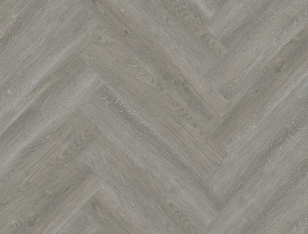 Image of Kraus Harpsden Grey Wood-Effect Vinyl Flooring 2.34mÂ² 