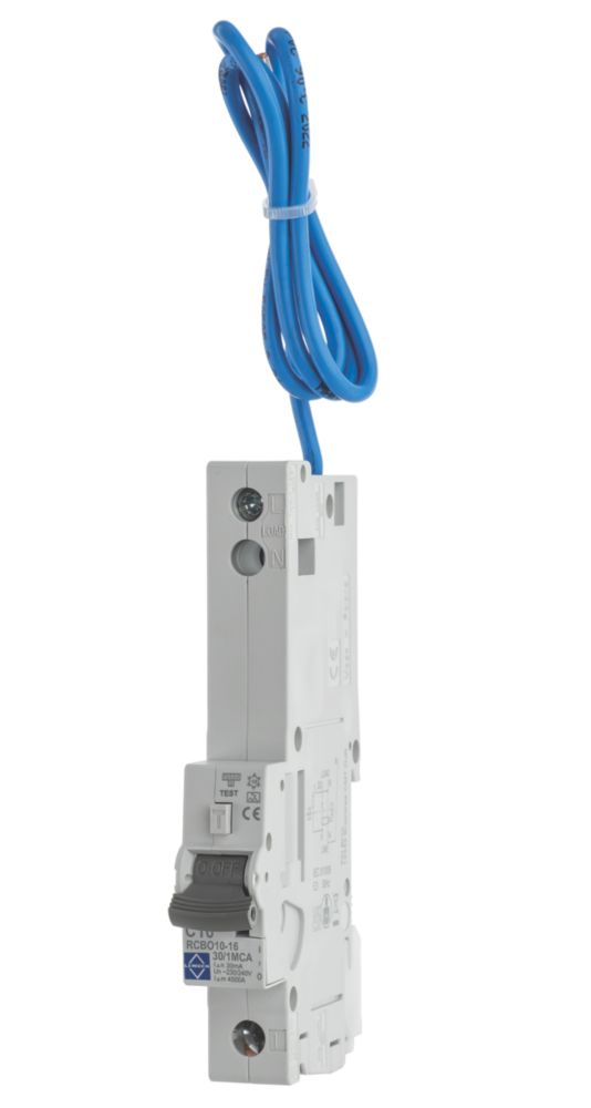 Image of Lewden 16A 30mA SP Type C RCBO 