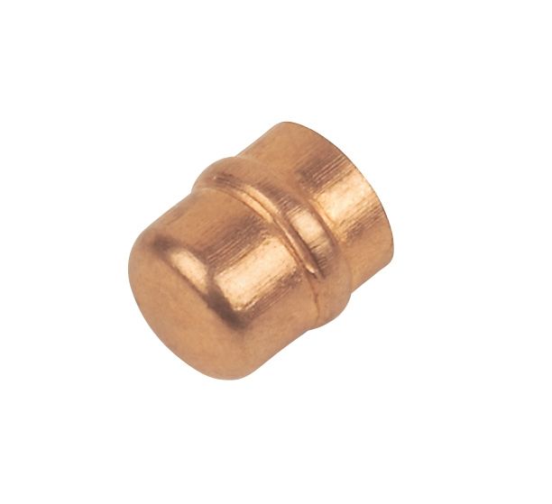 Image of Flomasta Solder Ring Stop Ends 8mm 2 Pack 