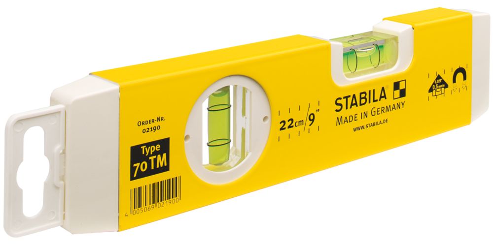 Image of Stabila 70TM Magnetic Torpedo Spirit Level 9" 