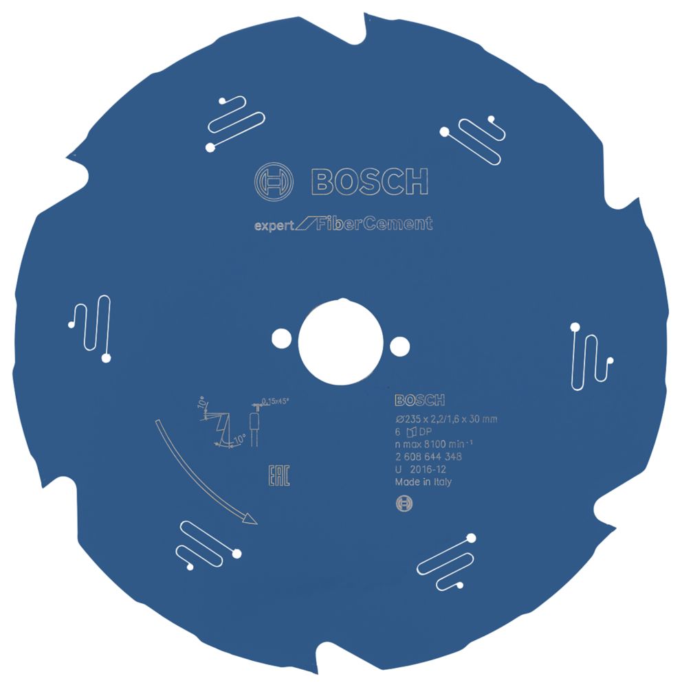 Image of Bosch Expert Fibre Cement Circular Saw Blade 235mm x 30mm 6T 