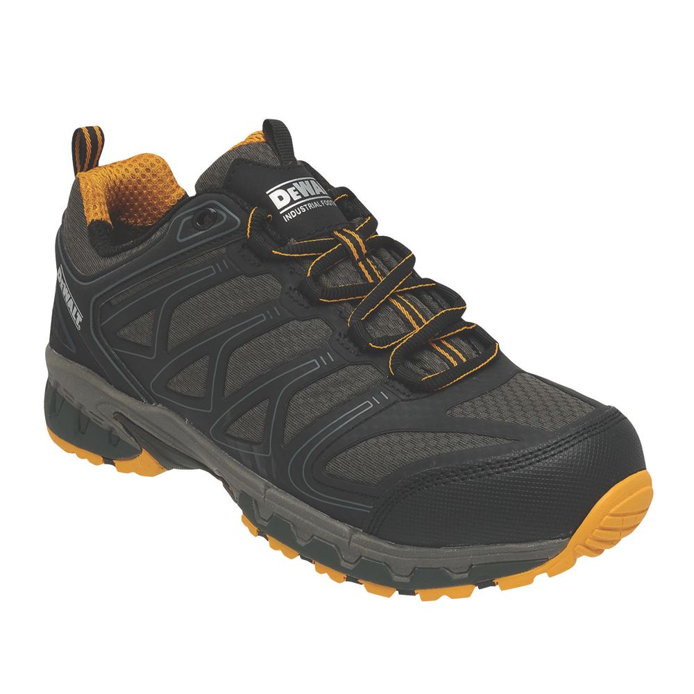 Image of DeWalt Garrison Safety Trainers Charcoal Grey / Yellow Size 9 