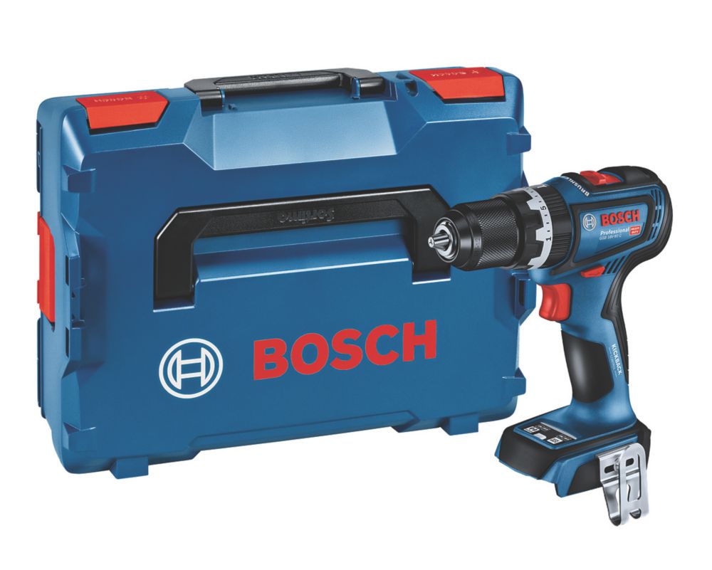 Image of Bosch GSB 18V-90 C 18V Li-Ion Coolpack Brushless Cordless Combi Drill in L-Boxx - Bare 