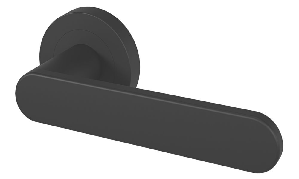 Image of Smith & Locke Door Handle Pair Matt Black 