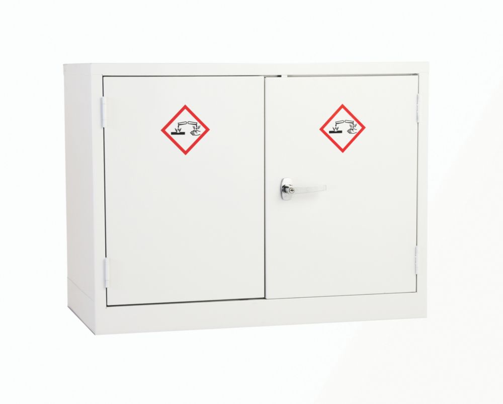 Image of 1-Shelf Acid Cabinet White 915mm x 457mm x 711mm 