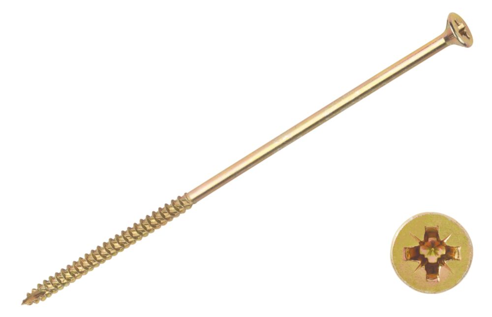 Image of TurboGold PZ Double-Countersunk Multipurpose Screws 6mm x 200mm 50 Pack 
