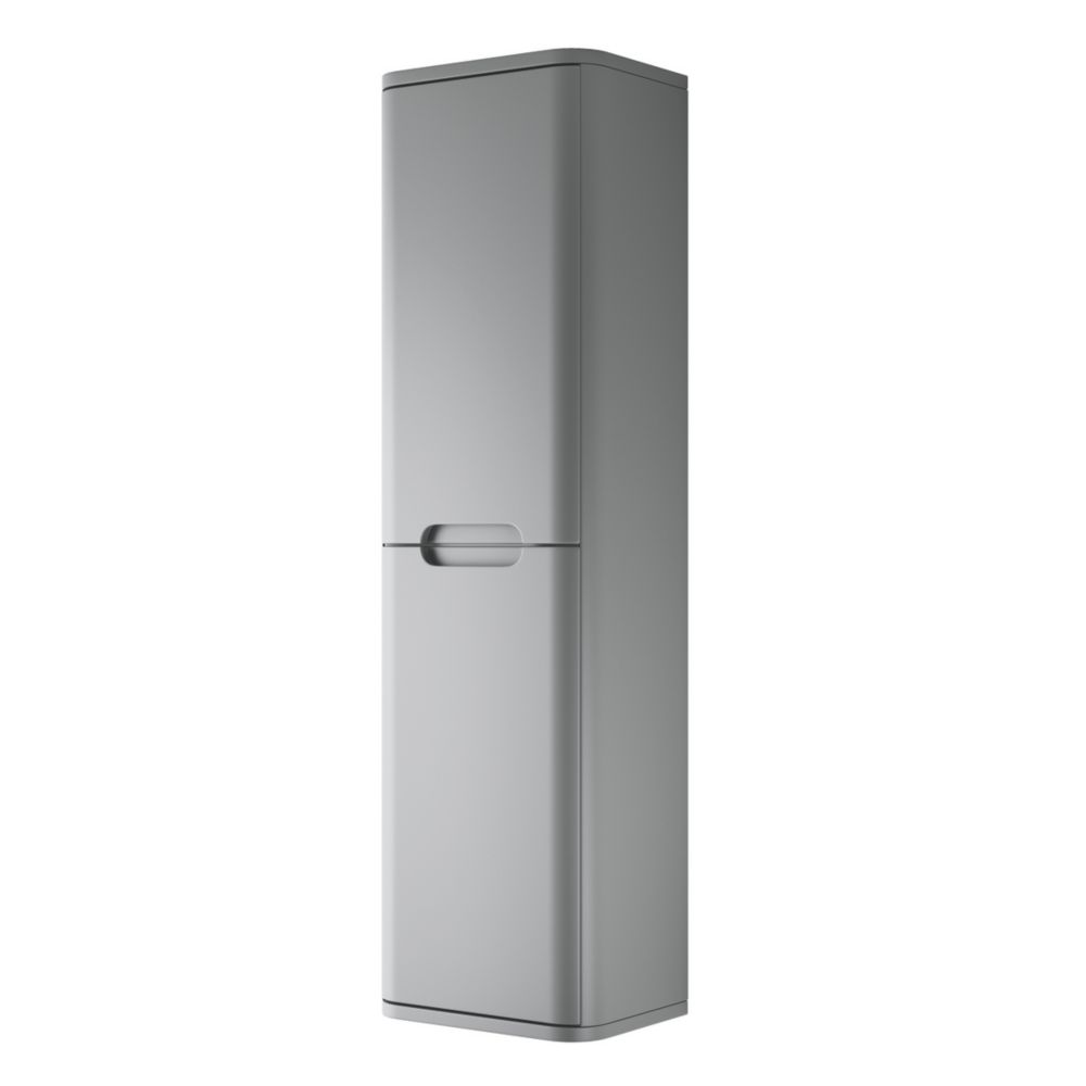 Image of Curve Tall Unit Grey Matt 350mm x 250mm x 1200mm 