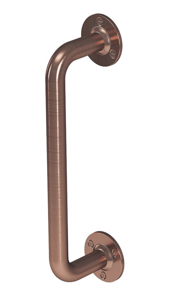 Image of Rothley Angled Household Grab Rail Antique Copper 457mm 