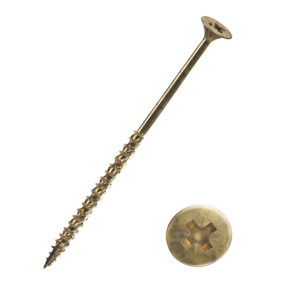 Image of Goldscrew PZ Double-Countersunk Self-Tapping Multipurpose Screws 5mm x 100mm 100 Pack 