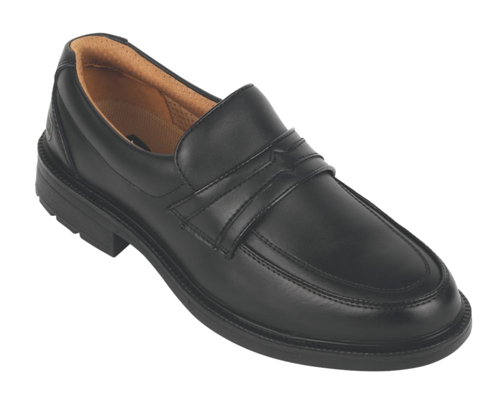 Image of City Knights Slip-On Safety Shoes Black Size 9 