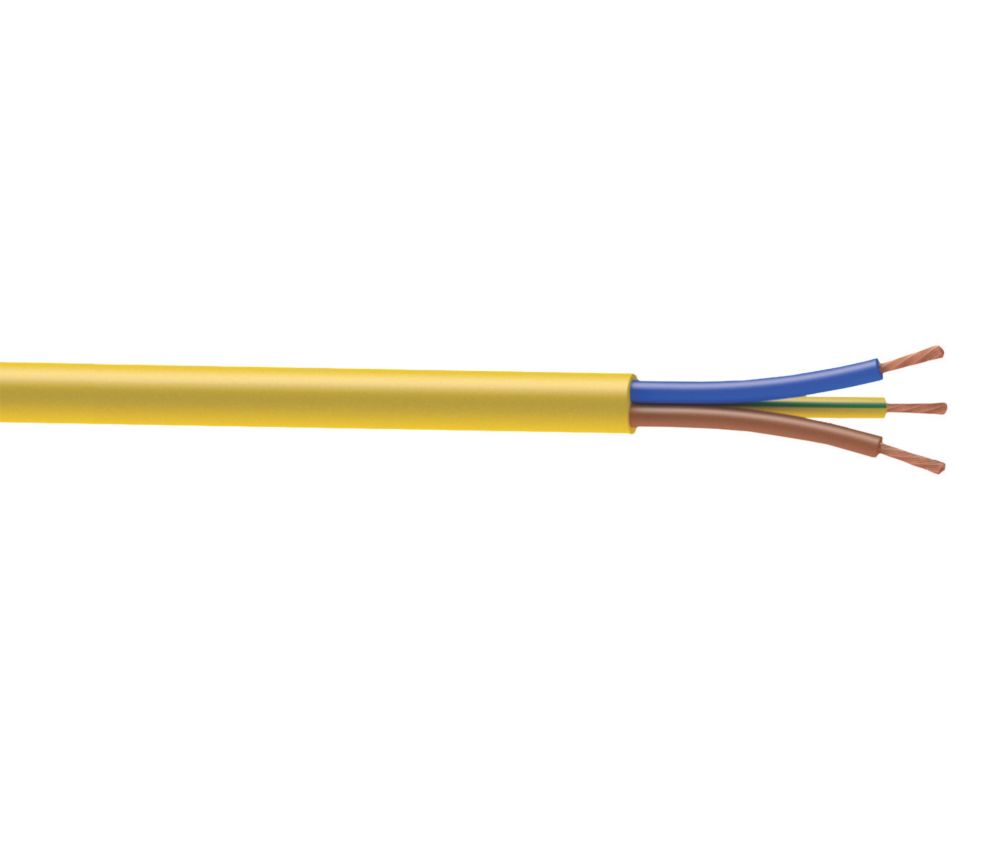 Image of Time 3183YAG Yellow 3-Core 1.5mmÂ² Flexible Cable 50m Drum 