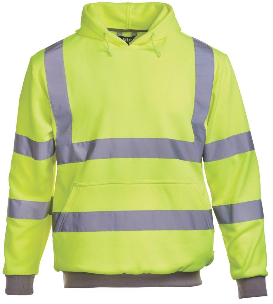 Image of Site Cromer Hi-Vis Hoodie Yellow Large 48 1/2" Chest 