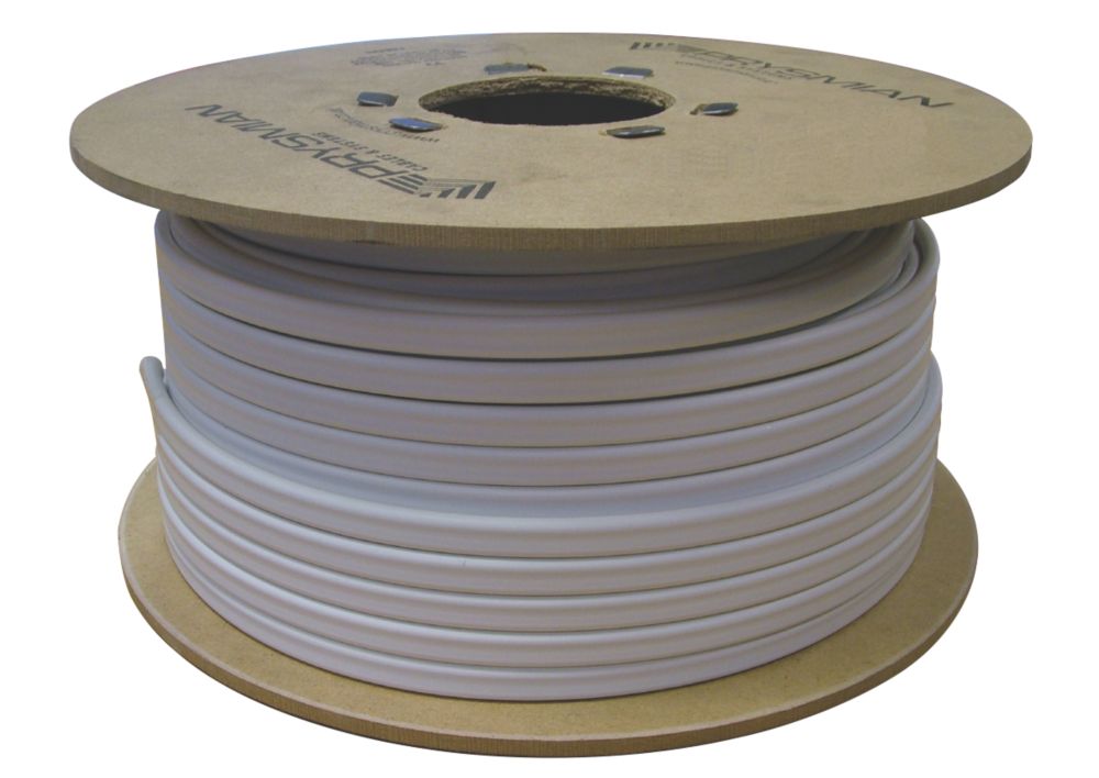 Image of Prysmian 6242BH White 4mmÂ² LSZH Twin & Earth Cable 100m Drum 