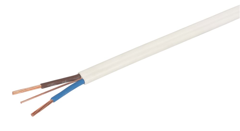 Image of Prysmian 6242BH White 4mmÂ² LSZH Twin & Earth Cable 100m Drum 