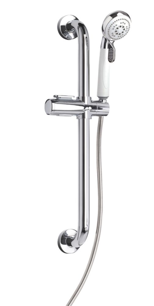 Image of Croydex Assistive Showering Kit Contemporary Design Chrome 
