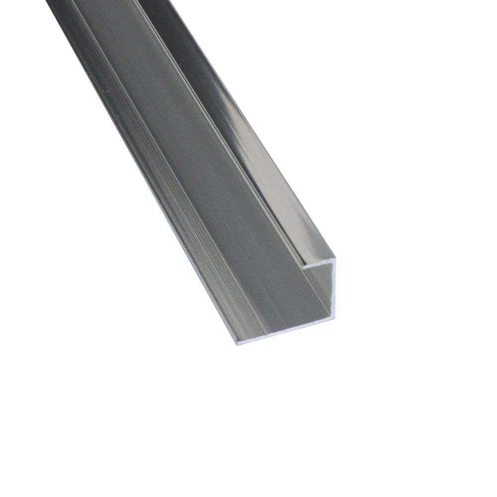 Image of Splashwall End Cap Polished Silver 2420mm x 11mm 