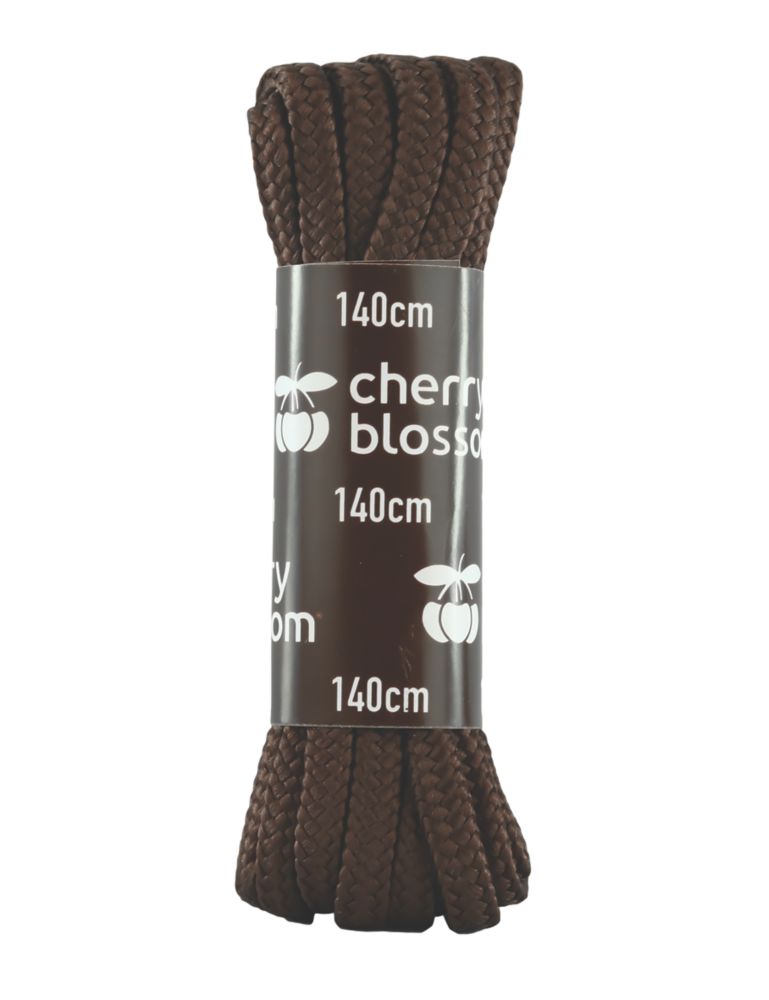 Image of Cherry Blossom Round Laces Brown 1.4m 