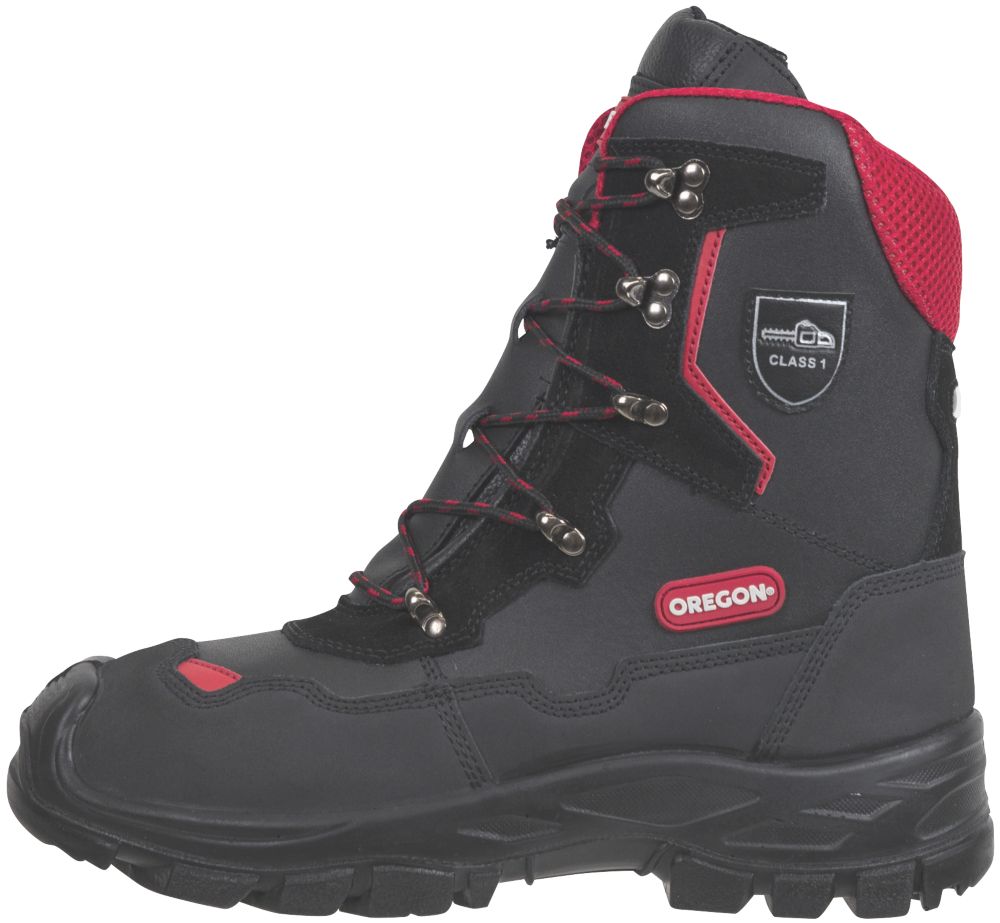 Image of Oregon Yukon Safety Chainsaw Boots Black Size 9.5 