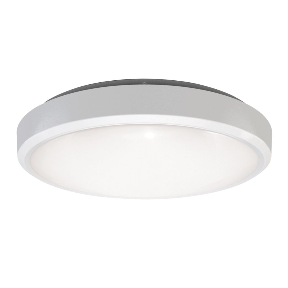 Image of 4lite Indoor Maintained Emergency Round LED Wall/Ceiling Light White 18W 1847lm 