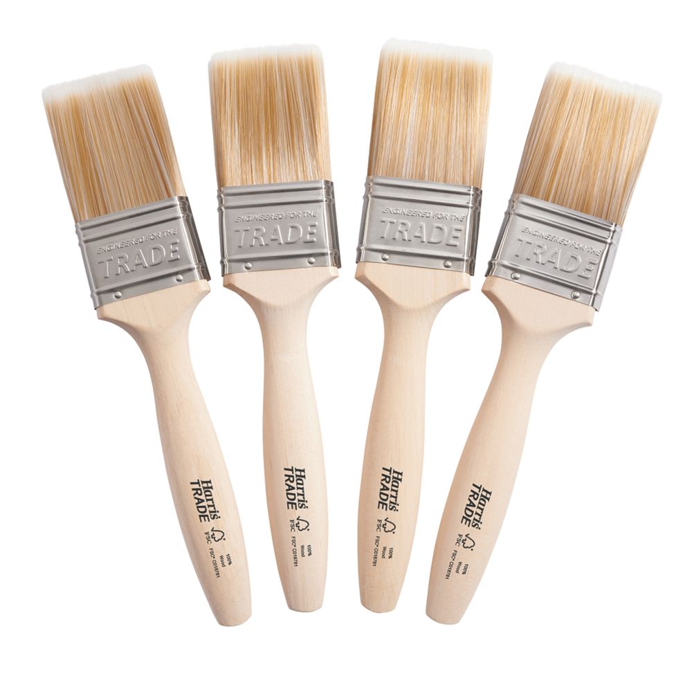 Image of Harris Trade Fine-Tip Brushes 2" 4 Pack 
