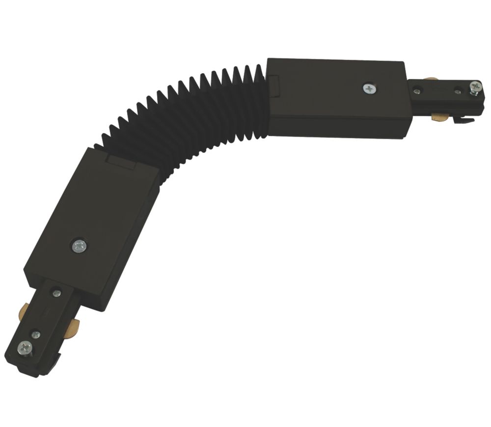 Image of Knightsbridge 1-Circuit Flex Connector for Knightsbridge Track Lighting System Black 