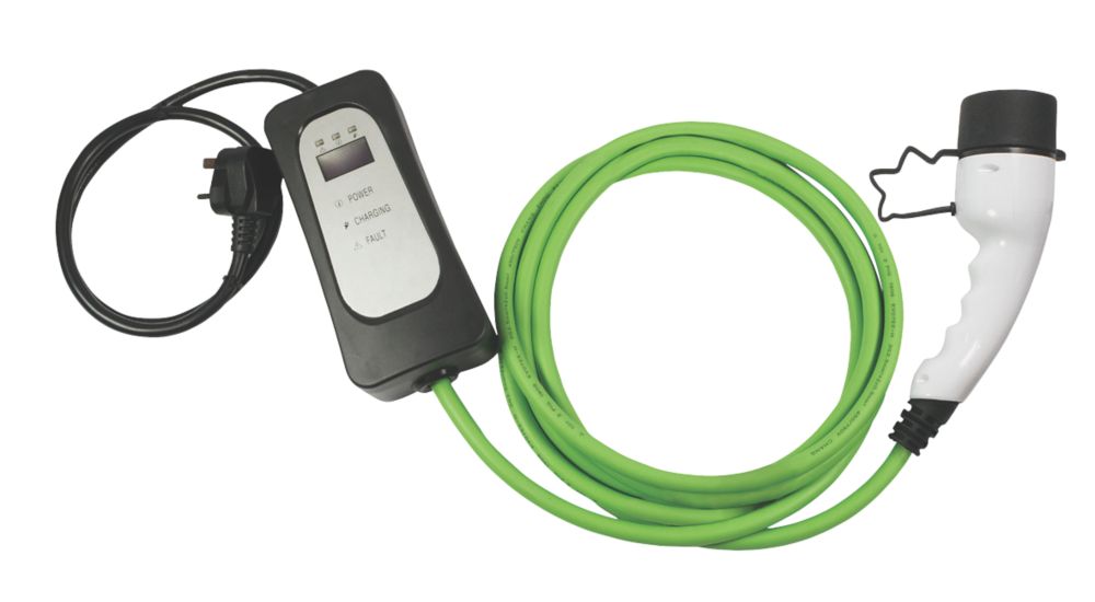 Image of Masterplug 10A 2.3kW Mode 2 Type 2 Socket Electric Vehicle Charging Cable 5m 