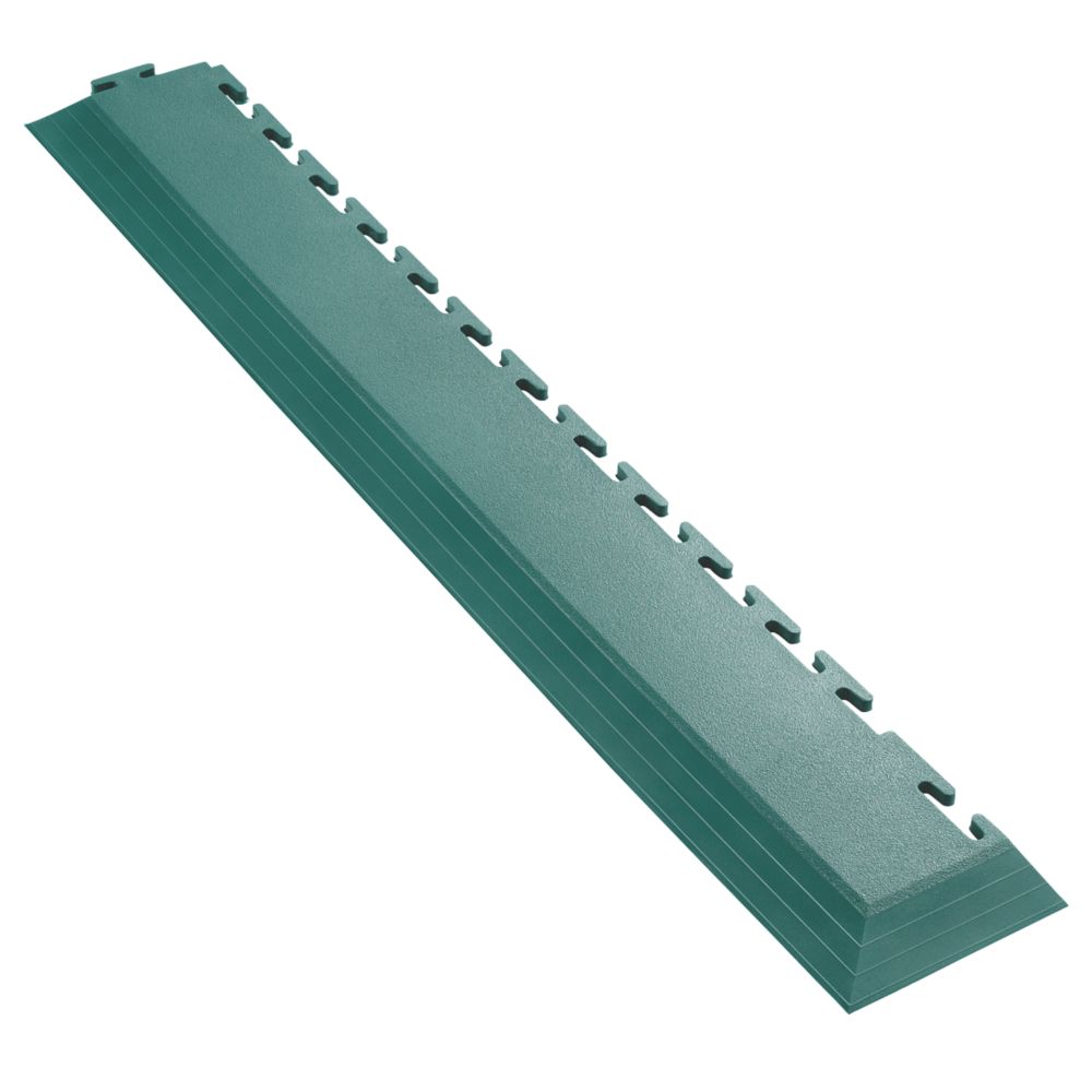 Image of Ecotile E500/7 Interlocking Corner Edge Ramp Green 590mm x 90mm 2 Pack 