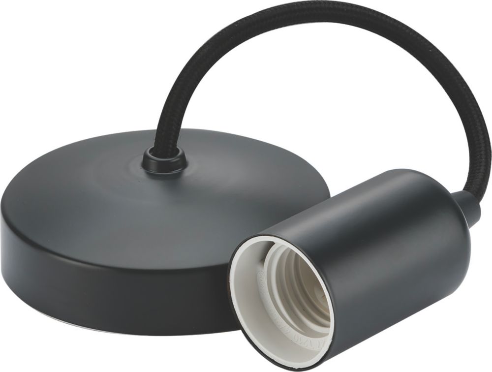 Image of Knightsbridge Contemporary Pendant Anthracite 
