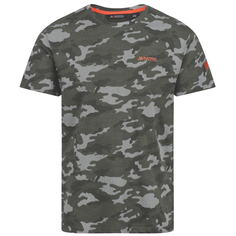 Image of Regatta Dense Short Sleeve Workwear T-Shirt Dark Khaki Large 41 1/2" Chest 