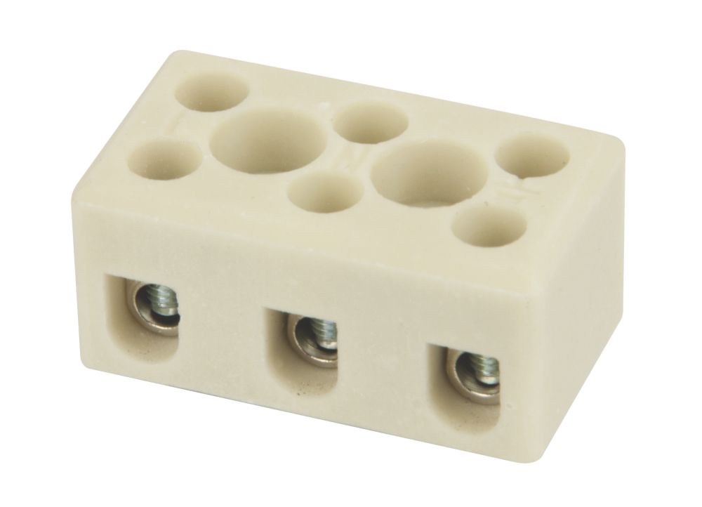 Image of Hylec 32A 3-Pole Terminal Block 5 Pack 