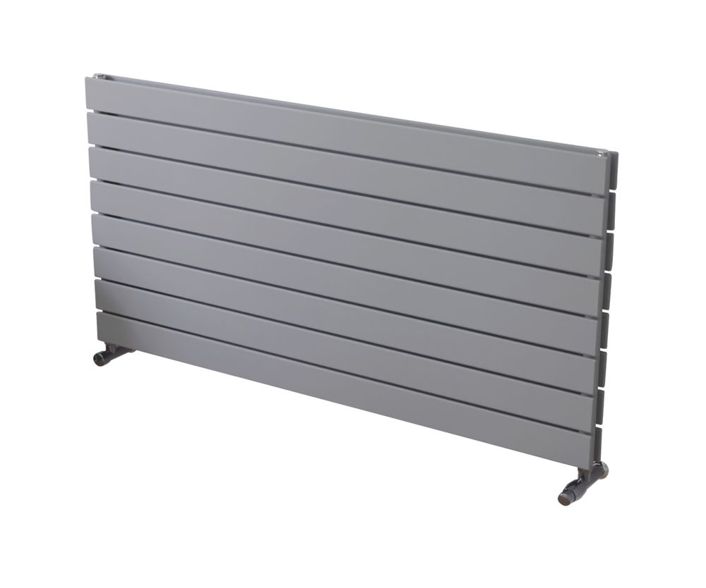 Image of Ximax Oceanus Designer Radiator 595mm x 1200mm Silver 3949BTU 
