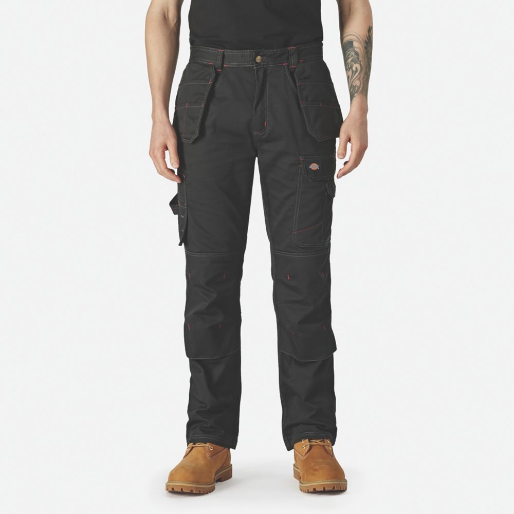 Image of Dickies Redhawk Pro Trousers Black 34" W 32" L 