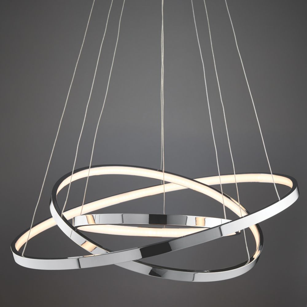 Image of Quay Design Kitalpha LED Pendant Light Chrome 41W 2450lm 