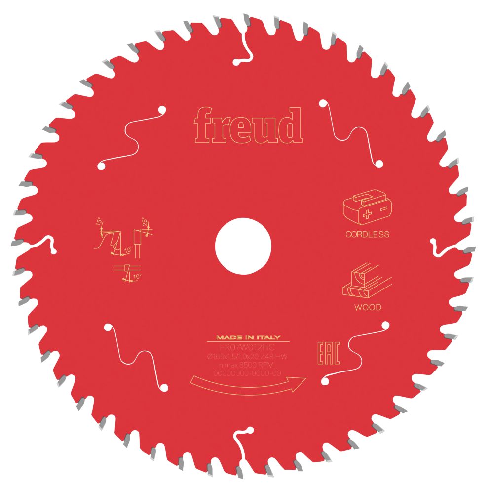 Image of Freud Wood Circular Saw Blade 165mm x 20mm 48T 