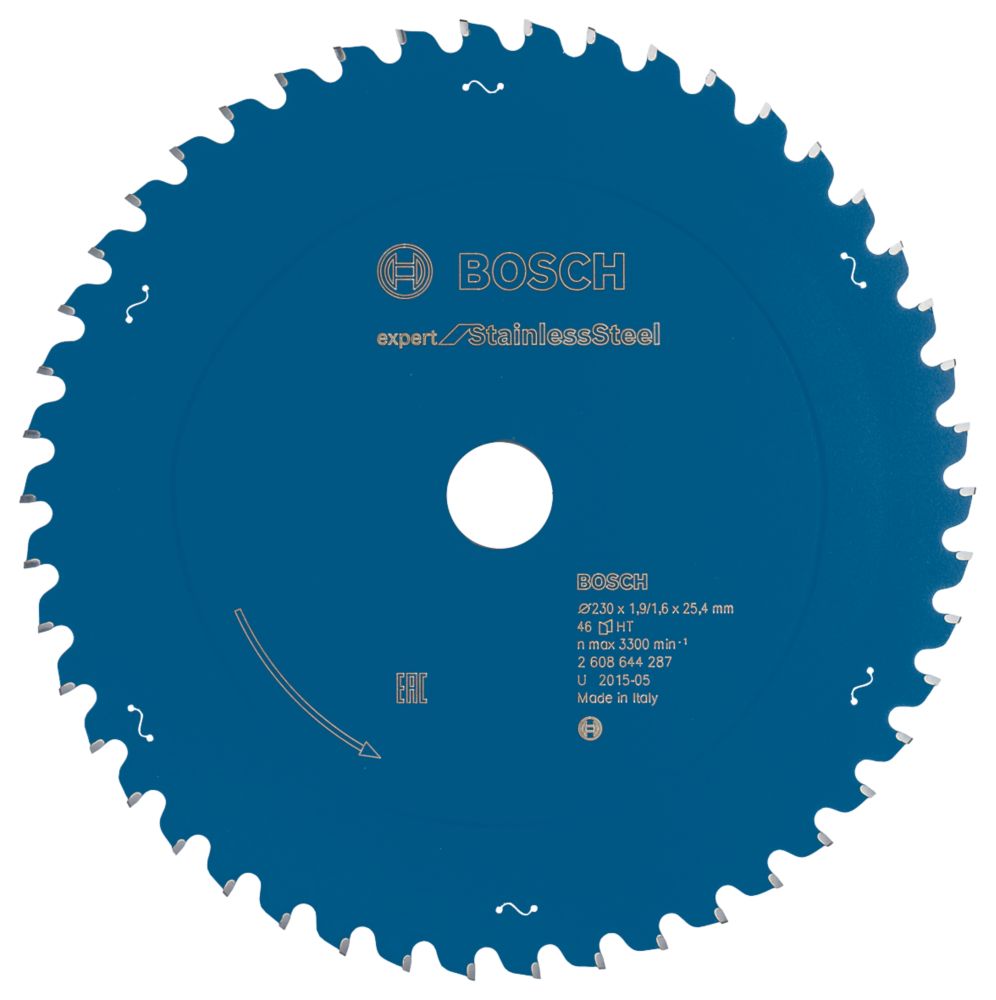 Image of Bosch Expert Stainless Steel Circular Saw Blade 230mm x 25.4mm 46T 