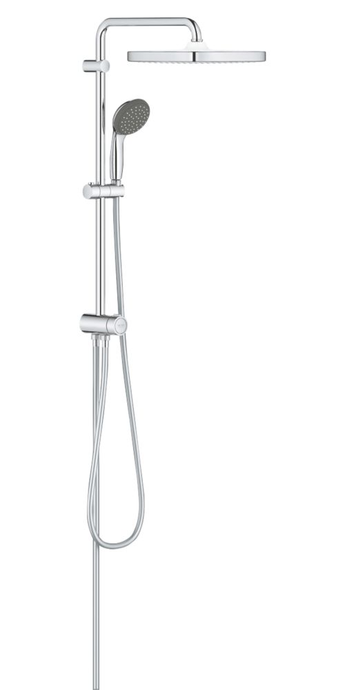 Image of Grohe Vitalio Start 250 Cube Flex Shower Kit with Diverter Contemporary Design Chrome 