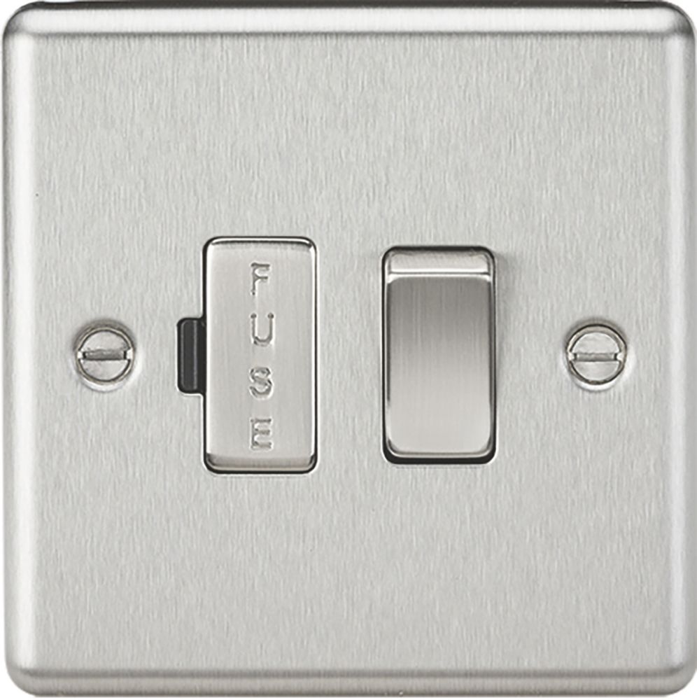 Image of Knightsbridge 13A Switched Fused Spur Brushed Chrome 