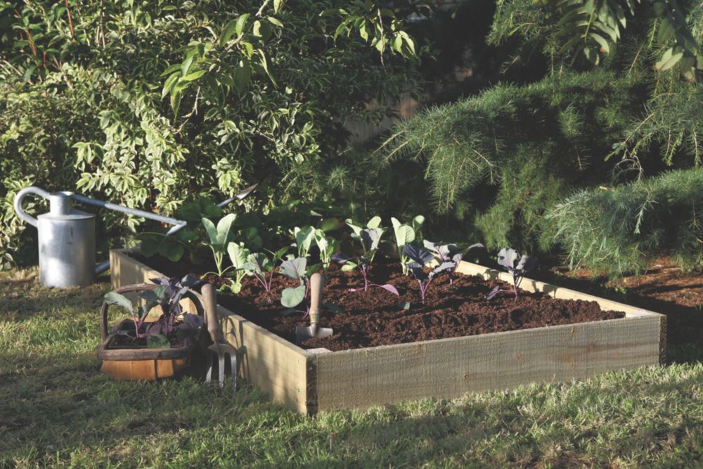 Image of Forest Raised Bed Natural 1840mm x 930mm x 140mm 