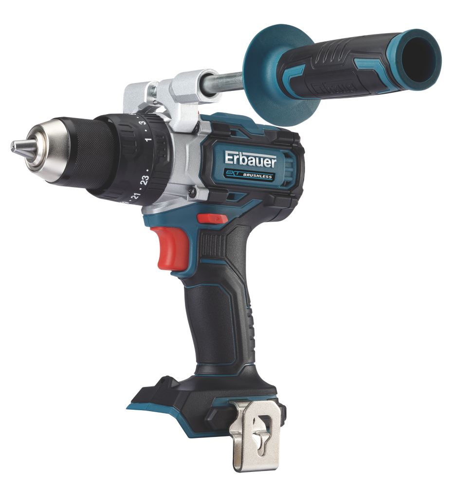 Image of Erbauer ECDT18-Li-2 18V Li-Ion EXT Brushless Cordless Combi Drill - Bare 