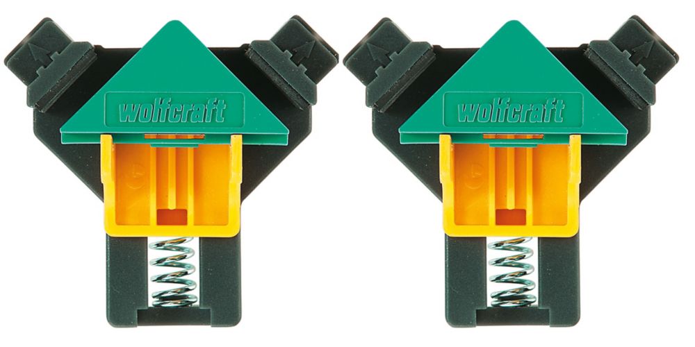 Image of Wolfcraft 90Â° Corner Clamp 2-Pack 1" 